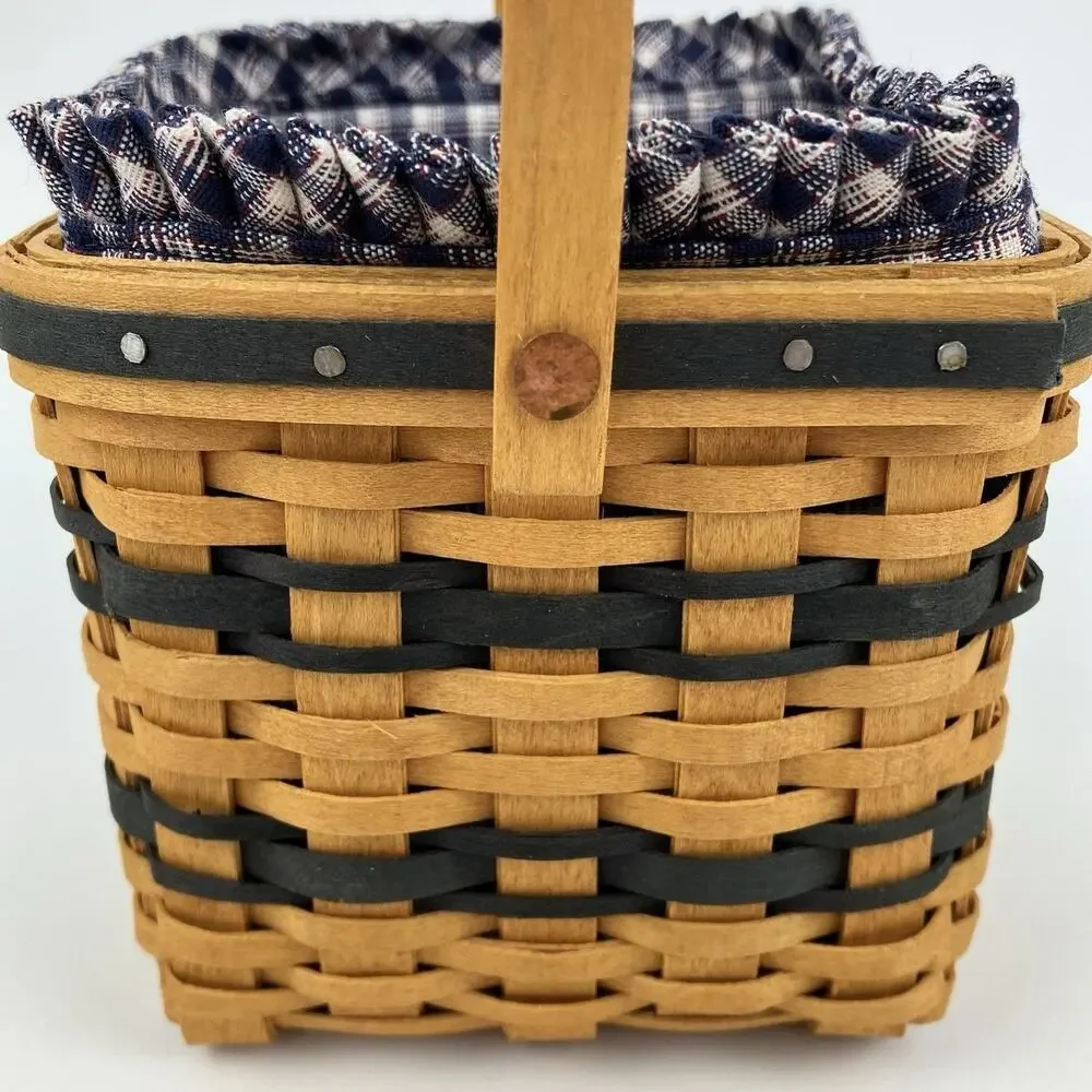 Longaberger Miniature Two Pie Basket | Full Set (SEE DESC) VTG 1998 #12386